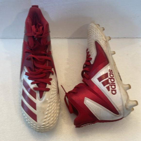 Adidas Freak X carbon mid football cleats athletic shoes red white mens size 9 main image 15